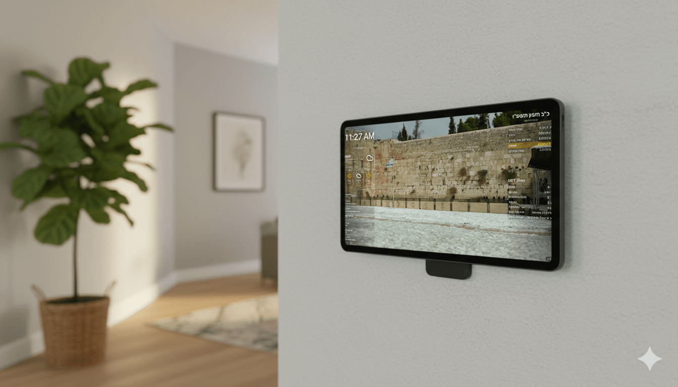 DigiZman Home Dashboard - Zmanim Display